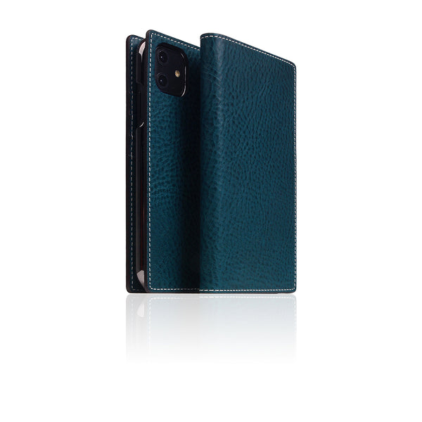 D6 Italian Minerva Box Leather Case for iPhone 11 Blue