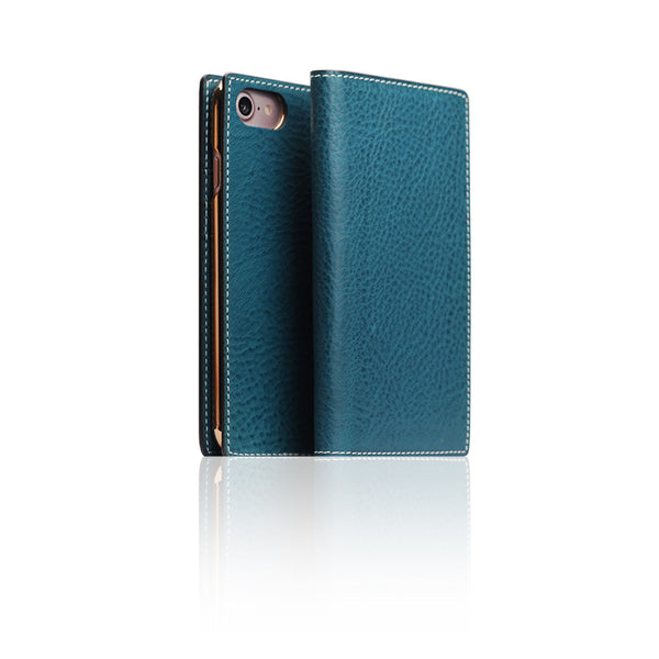 D6 Italian Minerva Box Leather Case for iPhone 8 / 7 Blue