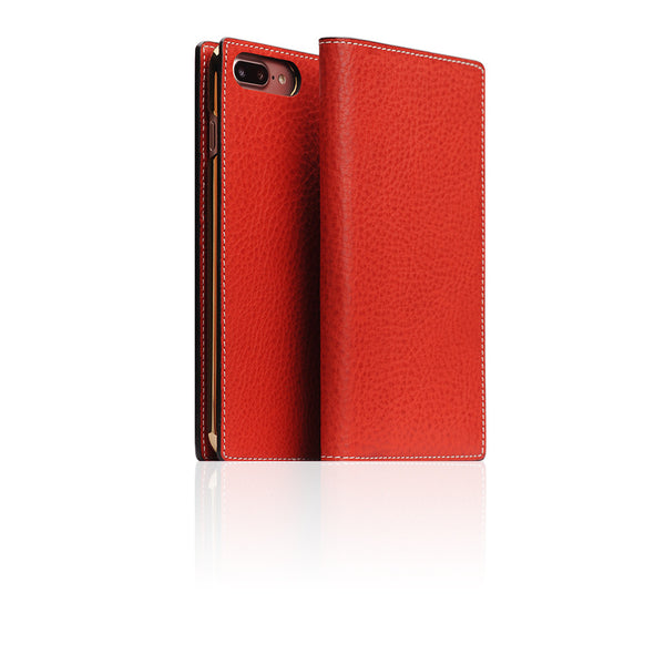 D6 Italian Minerva Box Leather Diary Case for iPhone 8 Plus / 7 Plus (Red)