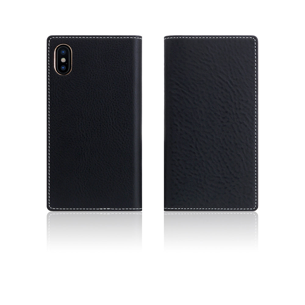 D6 Italian Minerva Box Leather Case for iPhone X / XS Black