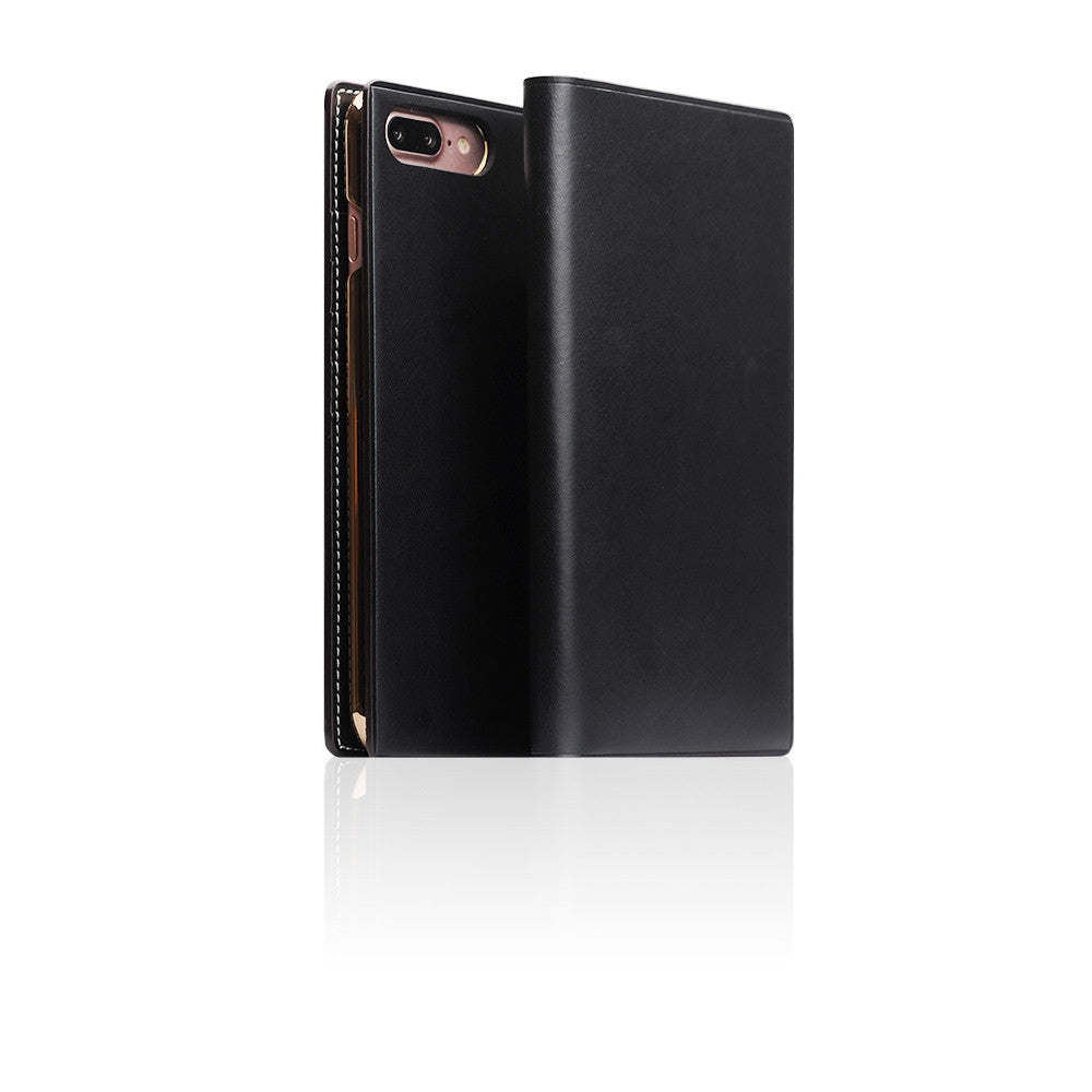 D7 Italian Buttero Leather Case for iPhone 8 Plus / 7 Plus Black