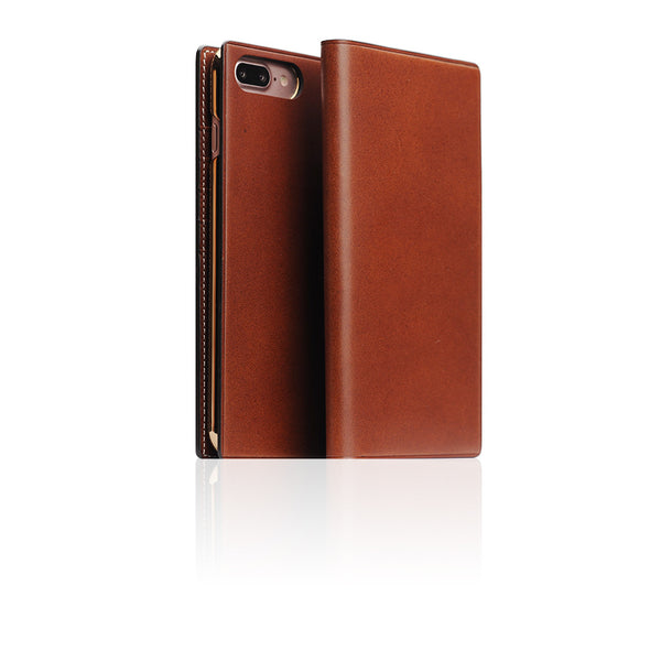 D7 Italian Buttero Leather Case for iPhone 8 Plus / 7 Plus Brown