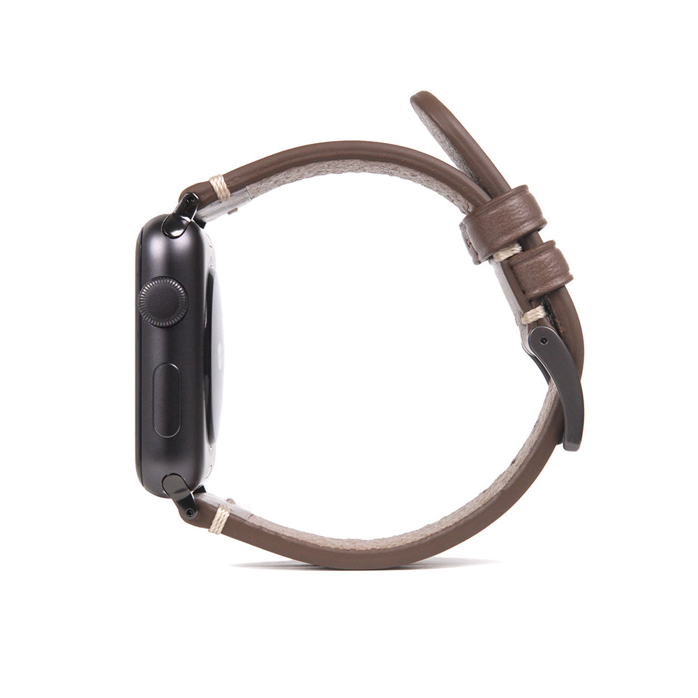 D7 Italian Buttero Leather Strap for Apple Watch SE / Series 1-9 38/40/41mm (Beige)