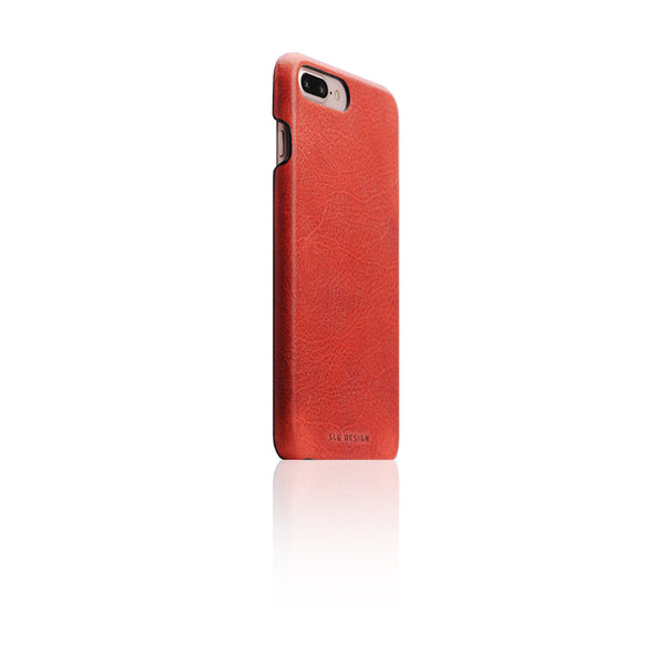 D7 Italian Wax Leather Back Case for iPhone 8 Plus / 7 Plus Red