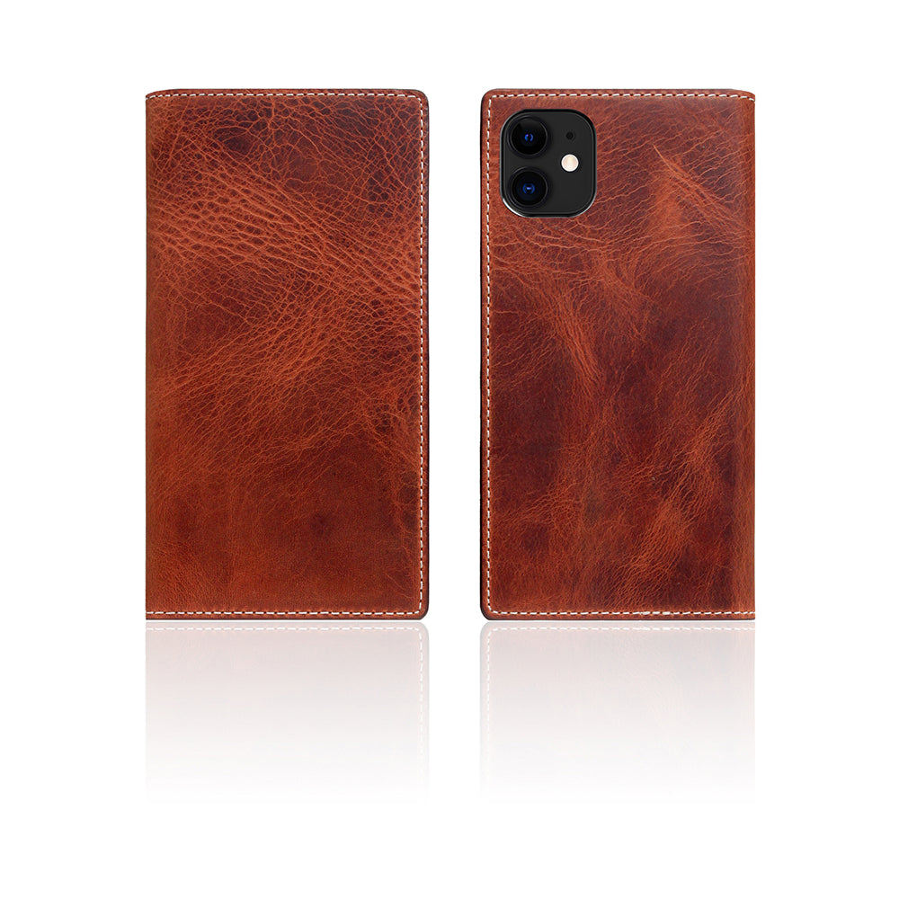 D7 Italian Wax Leather Case for iPhone 11 Brown