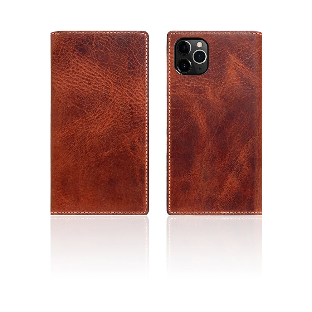 D7 Italian Wax Leather Case for iPhone 11 Pro Brown