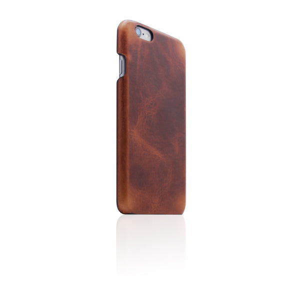 D7 Italian Wax Leather Back Case for iPhone 6/6s Brown