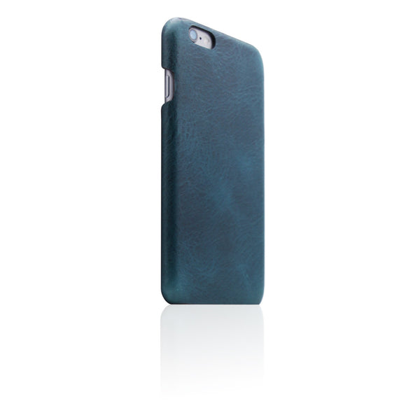 D7 Italian Wax Leather Back Case for iPhone 6/6s Plus Blue