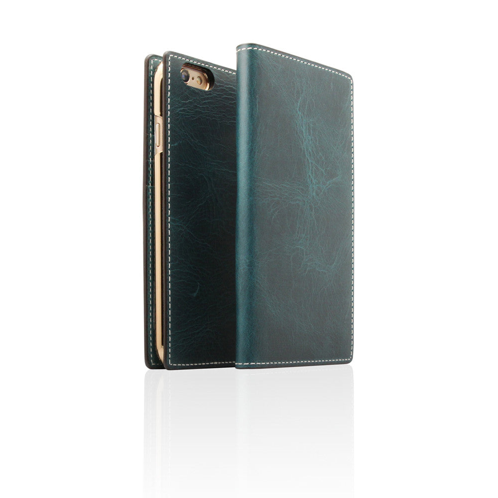 D7 Italian Wax Leather Case for iPhone 6/6s Blue