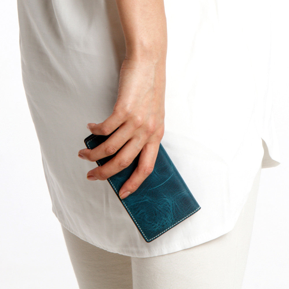 D7 Italian Wax Leather Case for iPhone 6/6s Blue