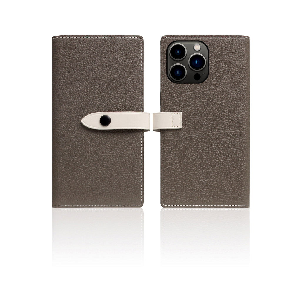D8 Edition Full Grain Leather Diary Case for iPhone 13 Pro (Etoff Cream)