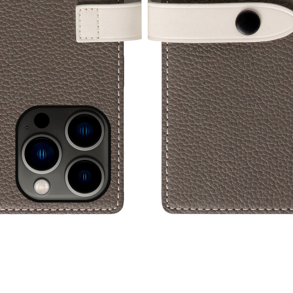 D8 Edition Full Grain Leather Diary Case for iPhone 13 Pro (Etoff Cream)