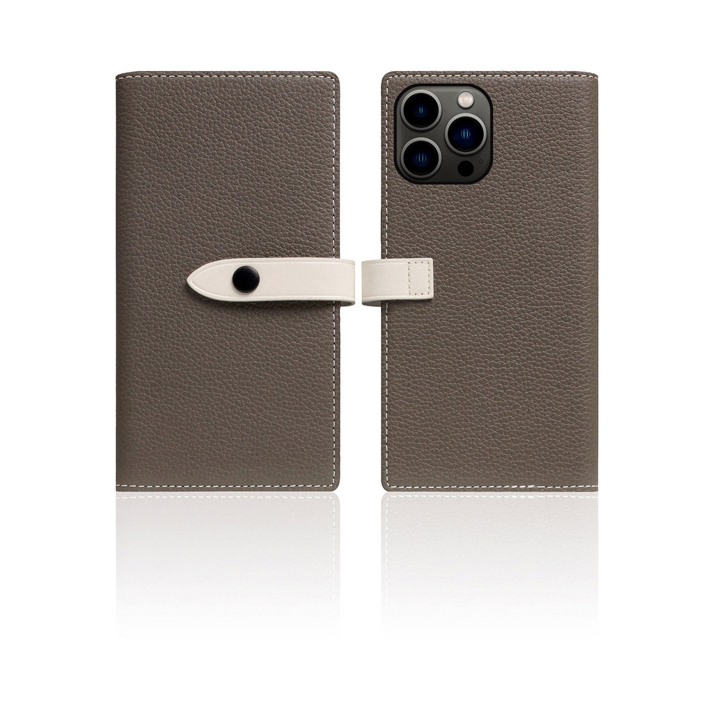 D8 Edition Full Grain Leather Diary Case for iPhone 14 Pro Max (Etoff Cream)