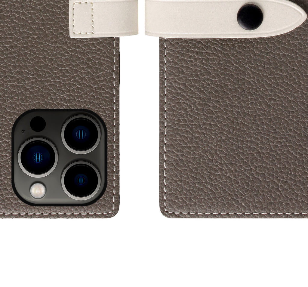 D8 Edition Full Grain Leather Diary Case for iPhone 13 Pro Max (Etoff Cream)