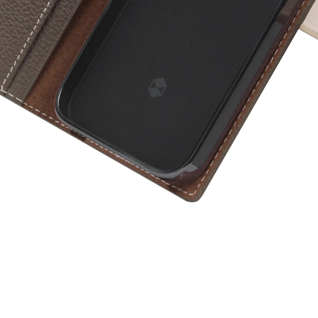 D8 Edition Full Grain Leather Diary Case for iPhone 13 Pro Max (Etoff Cream)