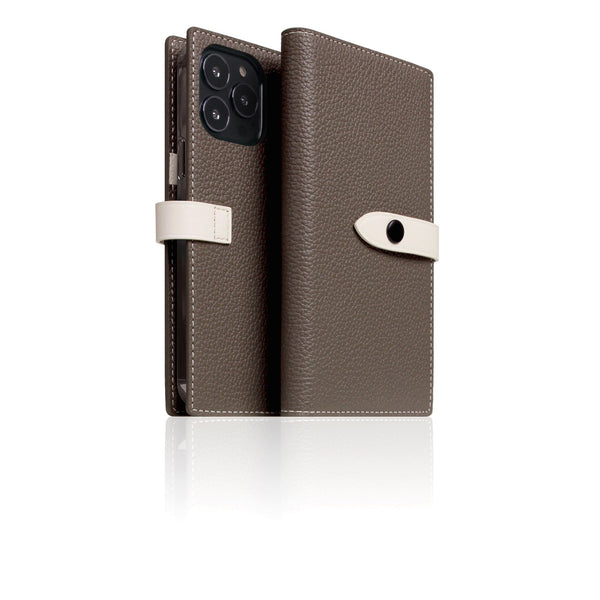 D8 Edition Full Grain Leather Diary Case for iPhone 14 Pro Max (Etoff Cream)