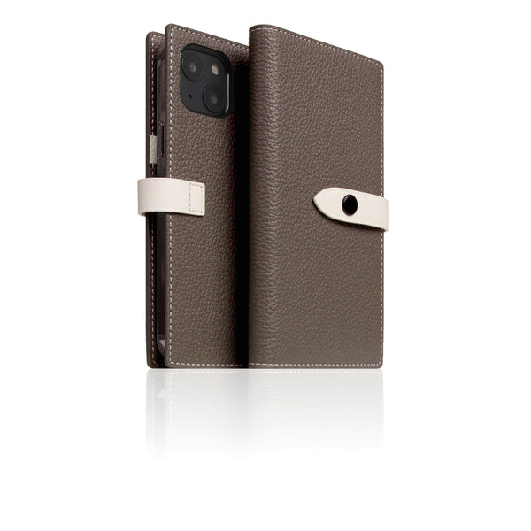 D8 Edition Full Grain Leather Diary Case for iPhone 14 Plus (Etoff Cream)
