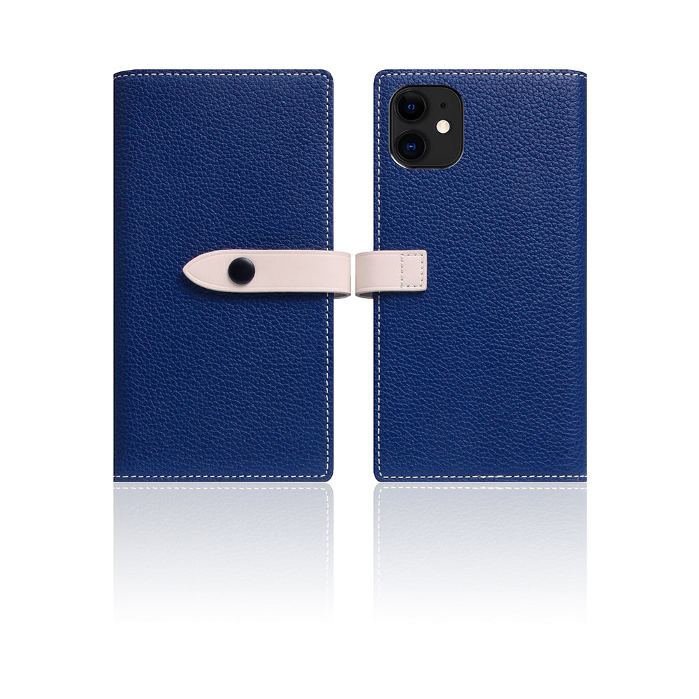 D8 Full Grain Leather Edition Case for iPhone 11 Navy Blue
