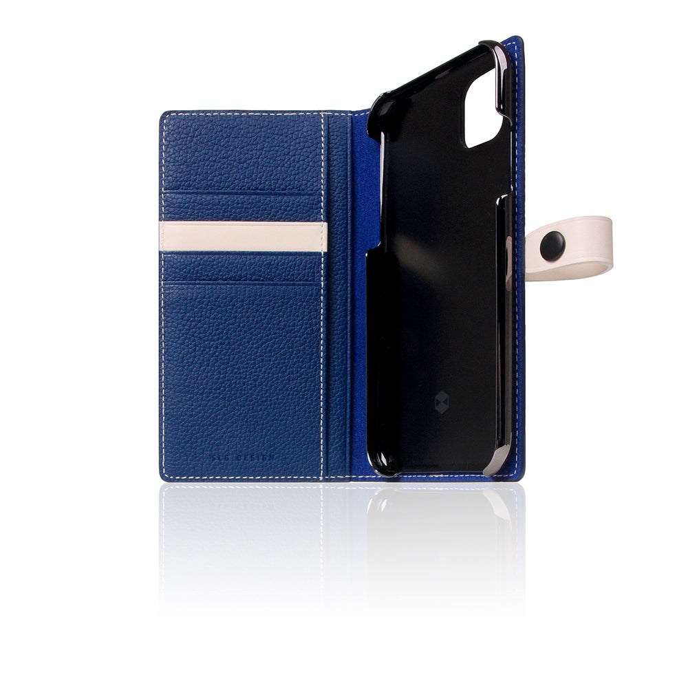 D8 Full Grain Leather Edition Case for iPhone 11 Navy Blue
