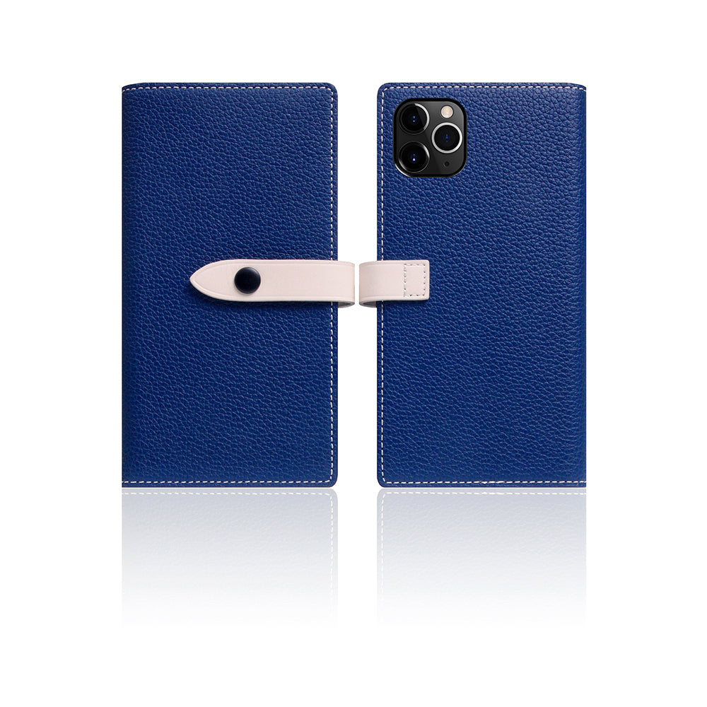 D8 Full Grain Leather Edition Case for iPhone 11 Pro Navy Blue