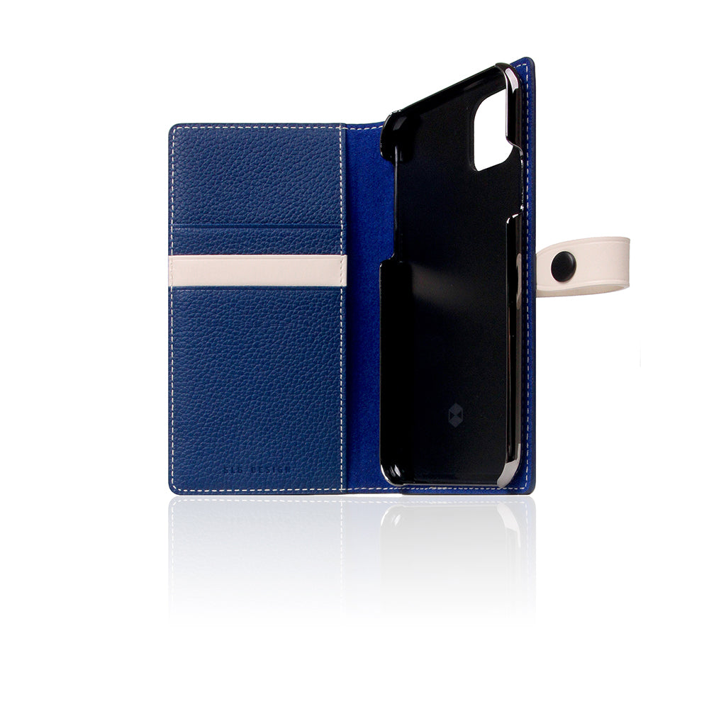 D8 Full Grain Leather Edition Case for iPhone 11 Pro Navy Blue