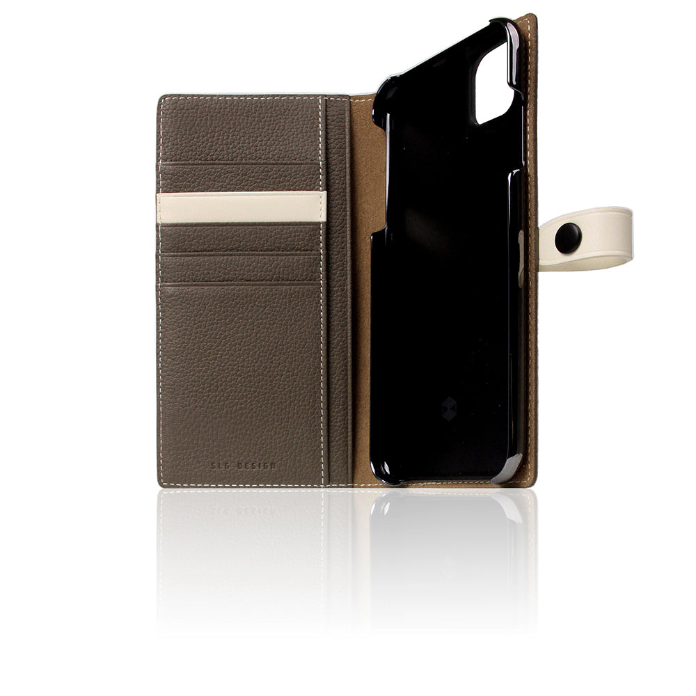 D8 Edition Full Grain Leather Diary Case for iPhone 11 Pro Max (Etoffe Cream)