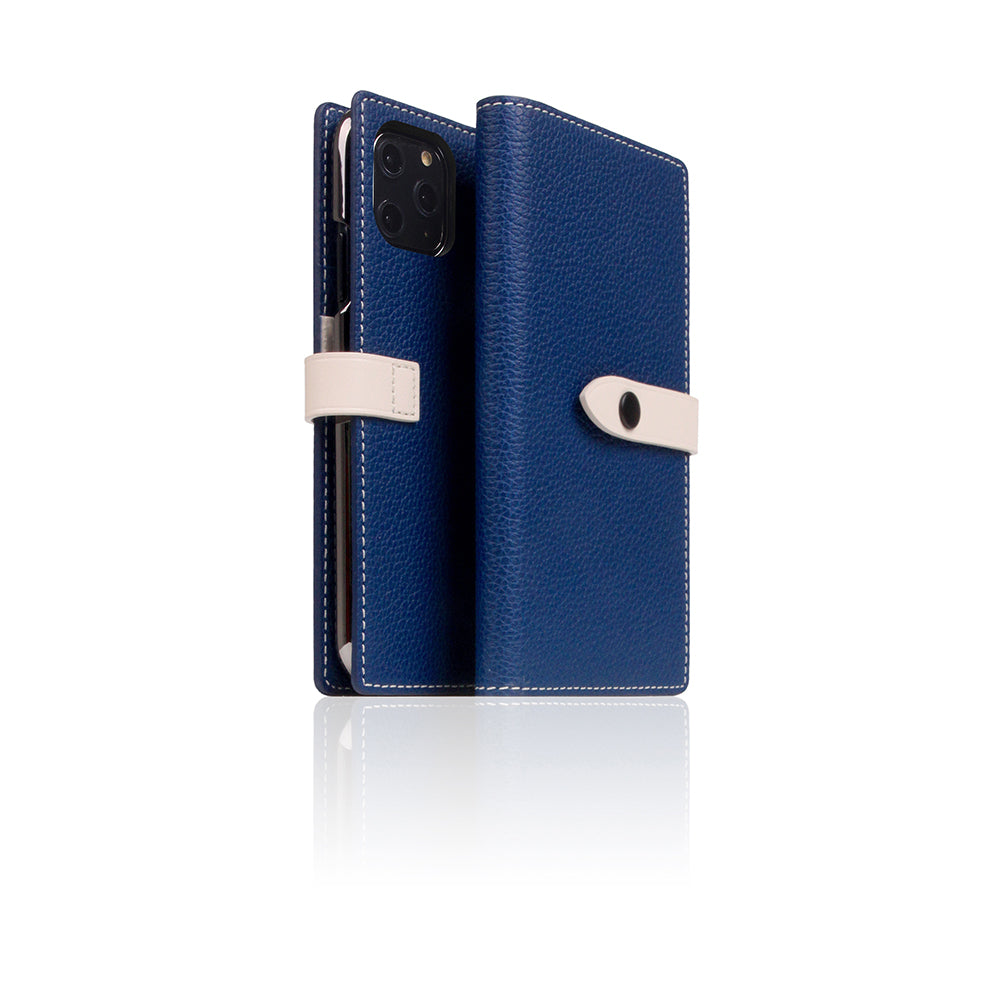 D8 Full Grain Leather Edition Case for iPhone 11 Pro Navy Blue