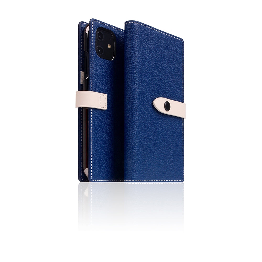 D8 Full Grain Leather Edition Case for iPhone 11 Navy Blue