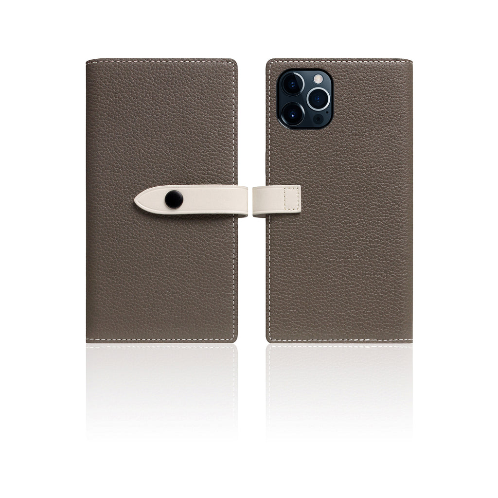 D8 Edition Full Grain Leather Diary Case for iPhone 12 Pro Max (Etoffe Cream)