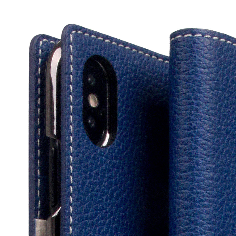 D8 Full Grain Leather Edition Case for iPhone X / XS Navy Blue
