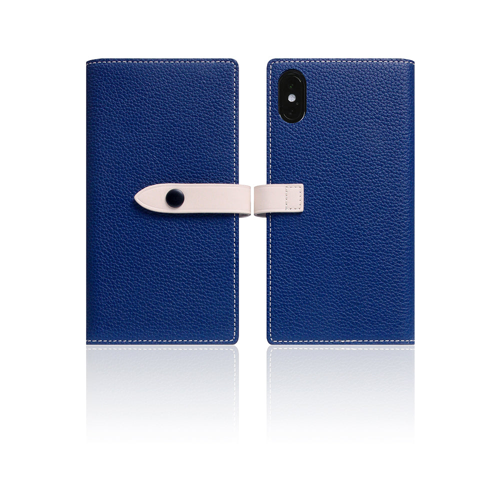 D8 Full Grain Leather Edition Case for iPhone X / XS Navy Blue