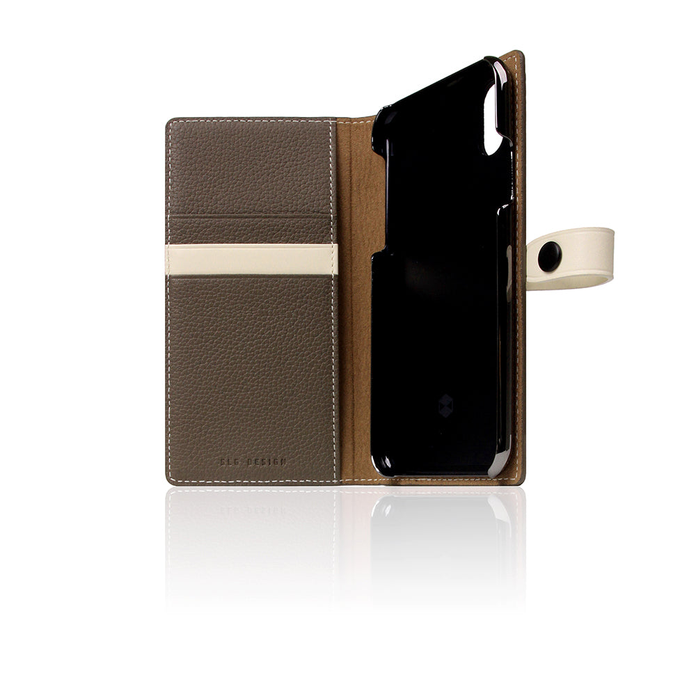 D8 Full Grain Leather Edition Case for iPhone X / XS Etoff Cream