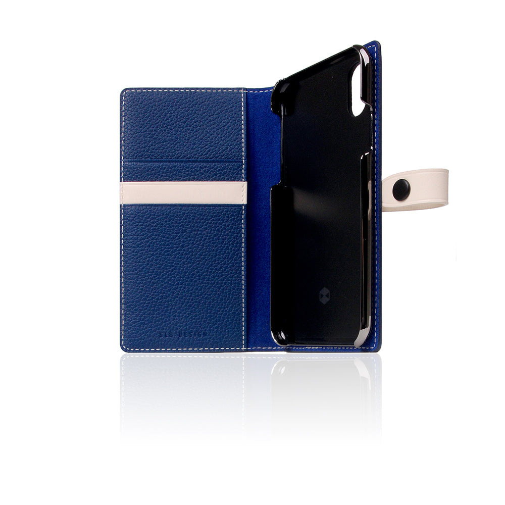 D8 Full Grain Leather Edition Case for iPhone X / XS Navy Blue
