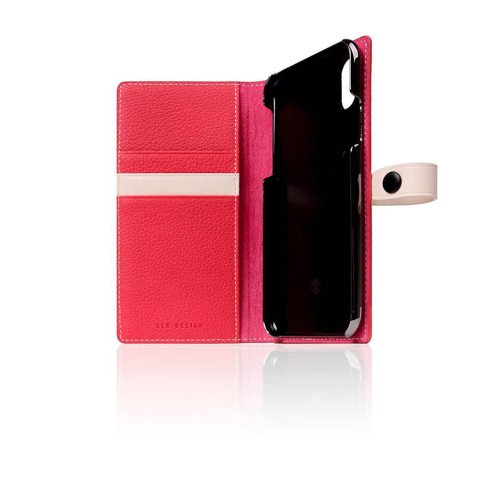 D8 Full Grain Leather Edition Case for iPhone X / XS Pink Rose
