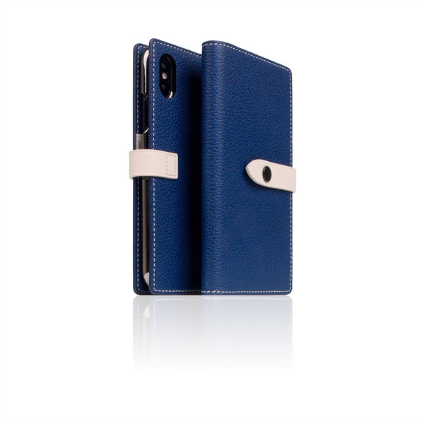 D8 Full Grain Leather Edition Case for iPhone X / XS Navy Blue