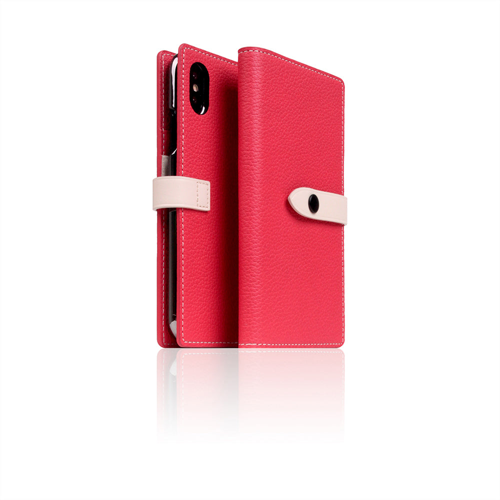 D8 Full Grain Leather Edition Case for iPhone X / XS Pink Rose