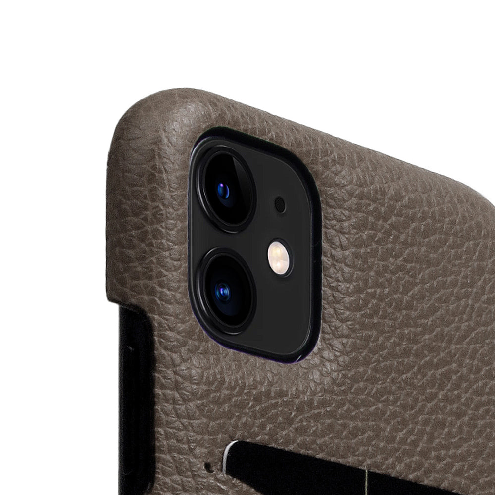 D8 Full Grain Leather Back Case for iPhone 11 Etoffe Cream