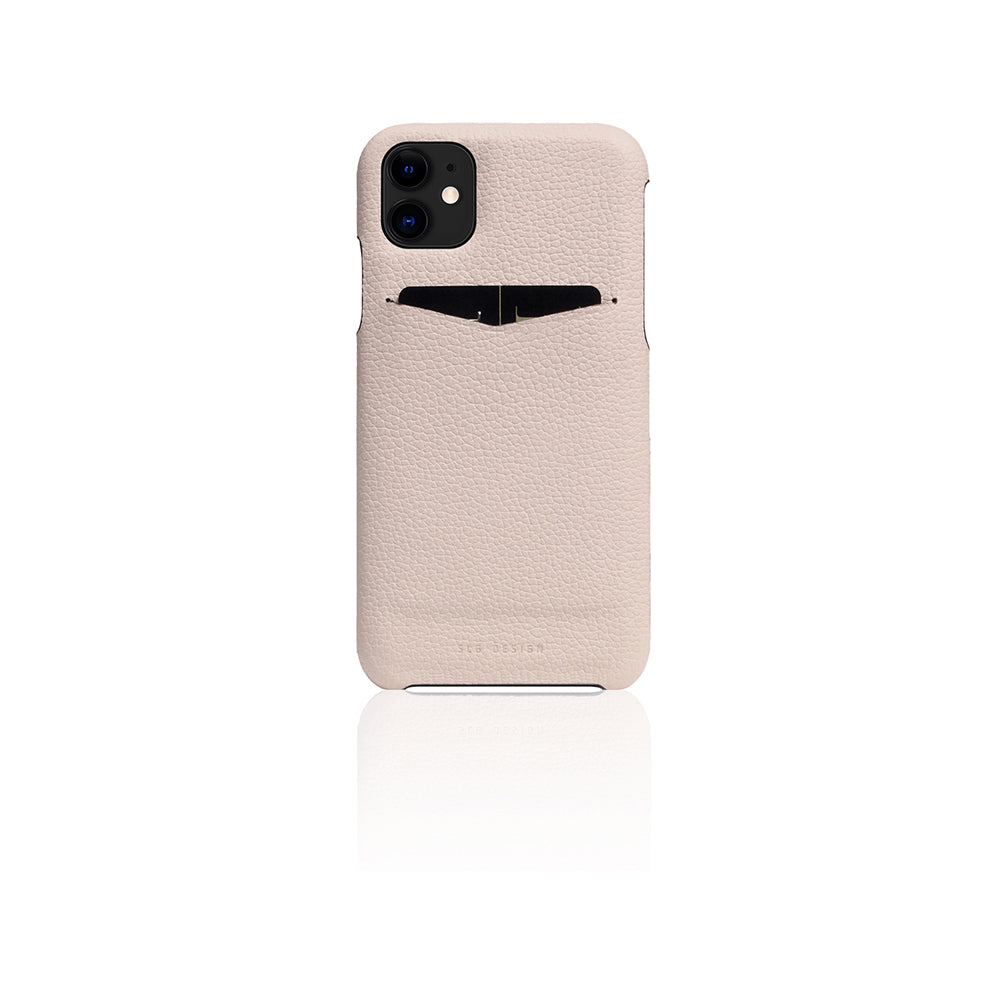 D8 Full Grain Leather Back Case for iPhone 11 Light Cream