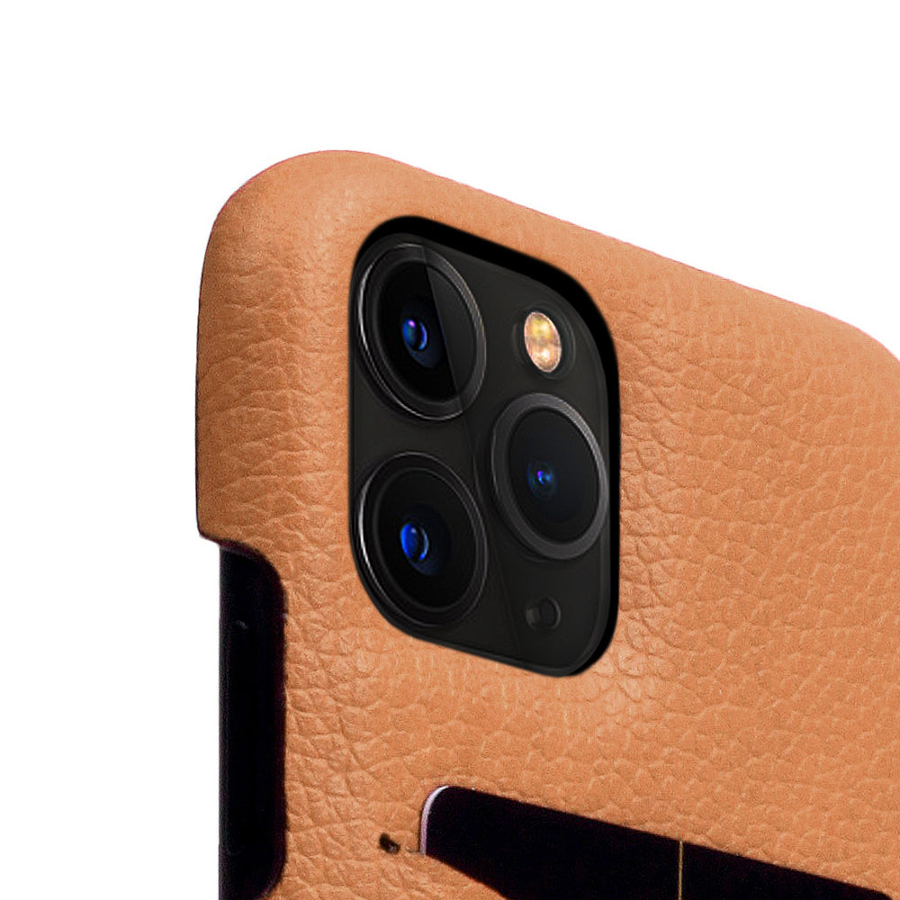 D8 Full Grain Leather Back Case for iPhone 11 Pro Caramel Cream