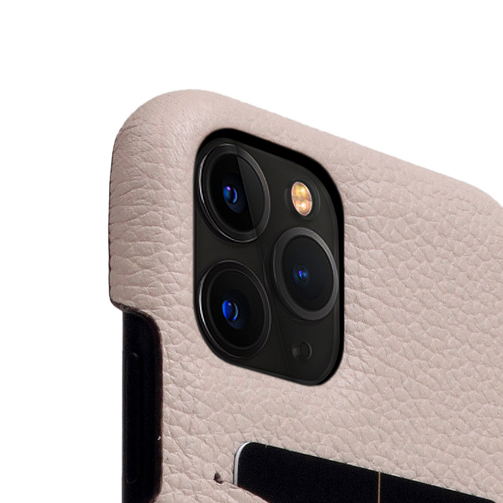D8 Full Grain Leather Back Case for iPhone 11 Pro Light Cream
