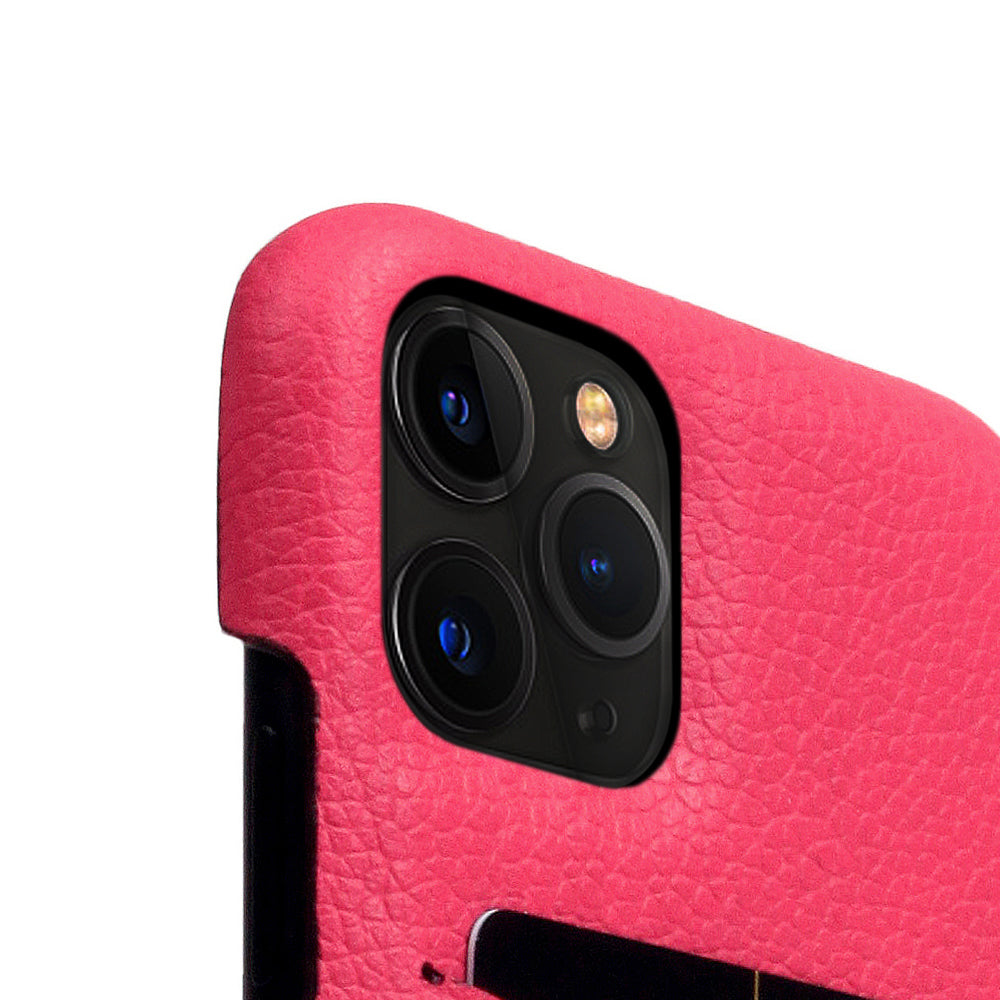 D8 Full Grain Leather Back Case for iPhone 11 Pro Pink Rose