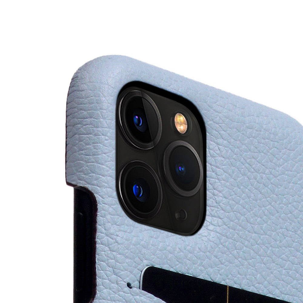 D8 Full Grain Leather Back Case for iPhone 11 Pro Powder Blue