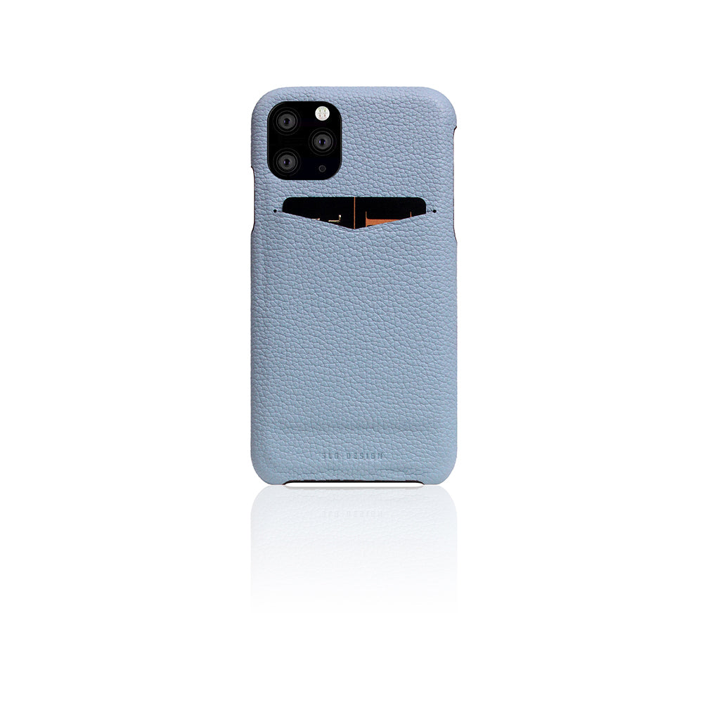 D8 Full Grain Leather Back Case for iPhone 11 Pro Powder Blue