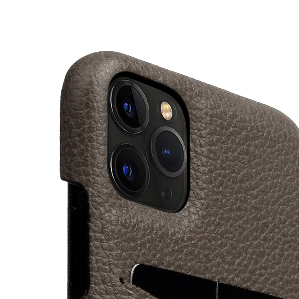 D8 Full Grain Leather Back Case for iPhone 11 Pro Max Etoffe Cream