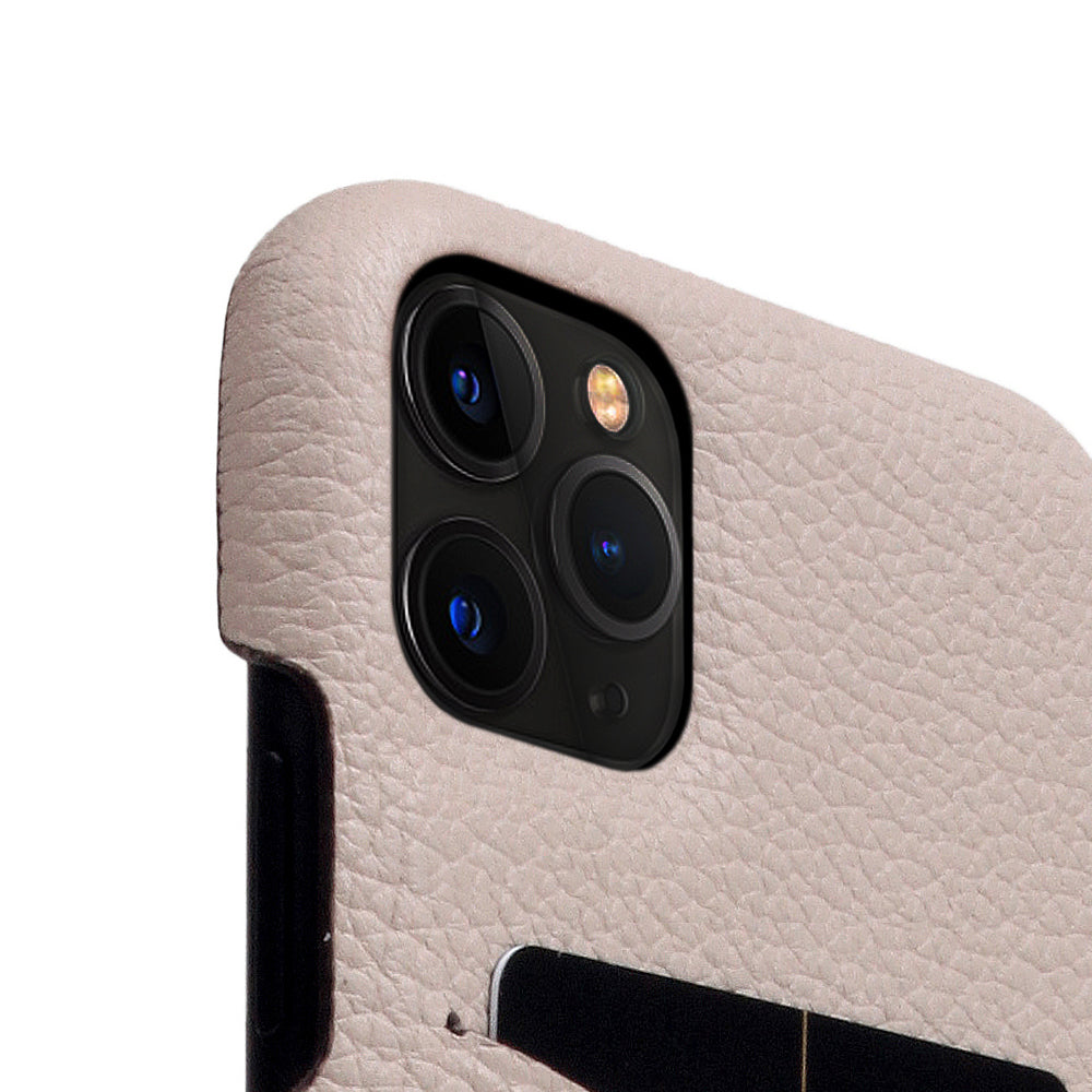 D8 Full Grain Leather Back Case for iPhone 11 Pro Max Light Cream