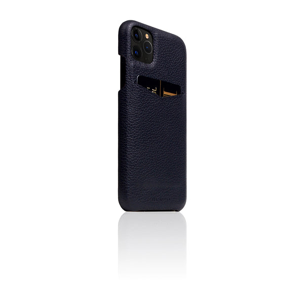 D8 Full Grain Leather Back Case for iPhone 11 Pro Max Black Blue