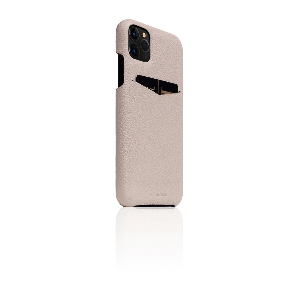 D8 Full Grain Leather Back Case for iPhone 11 Pro Max Light Cream