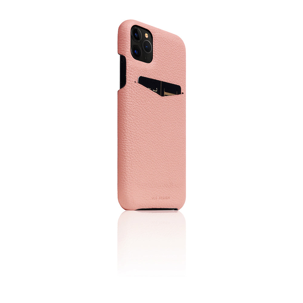 D8 Full Grain Leather Back Case for iPhone 11 Pro Max Light Rose