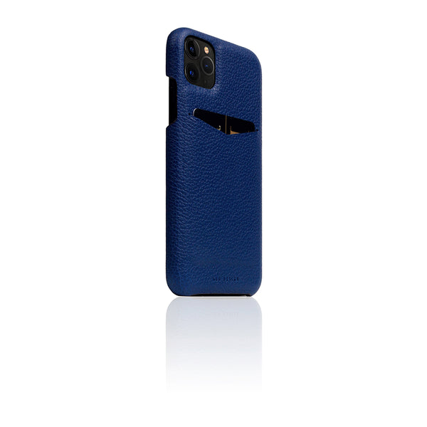 D8 Full Grain Leather Back Case for iPhone 11 Pro Max Navy Blue