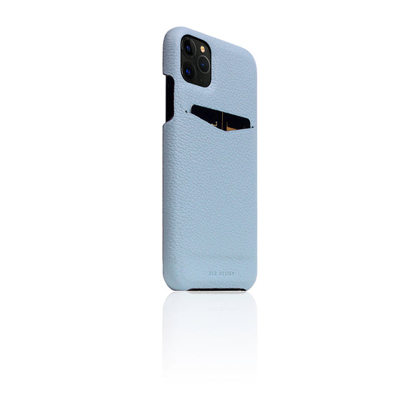 D8 Full Grain Leather Back Case for iPhone 11 Pro Max Powder Blue